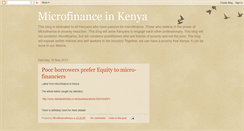 Desktop Screenshot of microfinancekenya.blogspot.com