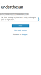 Mobile Screenshot of everythingunderthesun.blogspot.com
