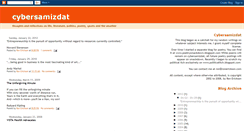 Desktop Screenshot of cybersamizdat.blogspot.com