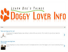 Tablet Screenshot of doggyloverinfo.blogspot.com