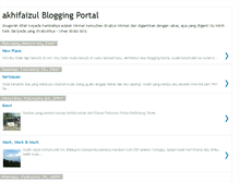 Tablet Screenshot of akhifaizul.blogspot.com