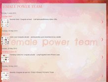 Tablet Screenshot of femalepowerteam.blogspot.com