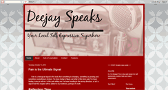 Desktop Screenshot of deejayspeaks.blogspot.com