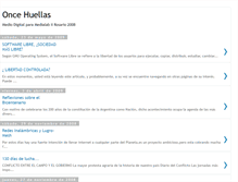 Tablet Screenshot of oncehuellas.blogspot.com