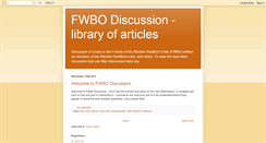 Desktop Screenshot of fwbodiscussion.blogspot.com