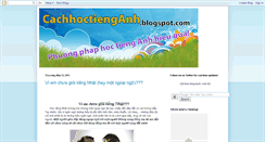 Desktop Screenshot of cachhoctienganh.blogspot.com