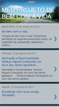 Mobile Screenshot of meuprojetodebemcomavida.blogspot.com