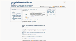 Desktop Screenshot of google-seo-news.blogspot.com