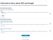 Tablet Screenshot of google-seo-news.blogspot.com