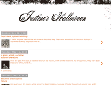 Tablet Screenshot of justineshalloween.blogspot.com