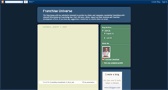 Desktop Screenshot of franchiseuniverse.blogspot.com