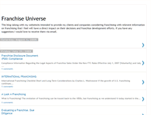 Tablet Screenshot of franchiseuniverse.blogspot.com