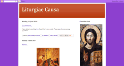 Desktop Screenshot of liturgiae-causa.blogspot.com