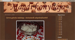 Desktop Screenshot of magdikonyha.blogspot.com