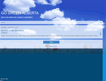 Tablet Screenshot of gogreenalberta.blogspot.com