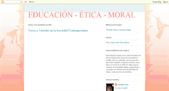 Desktop Screenshot of educacion-etica-moral.blogspot.com