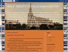 Tablet Screenshot of holytrinityroehampton.blogspot.com