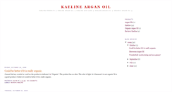 Desktop Screenshot of kaelinearganoil.blogspot.com