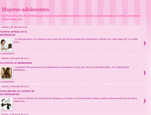 Tablet Screenshot of mujeres-adolescentes.blogspot.com