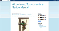 Desktop Screenshot of alcoolismotoxicomaniaesaudemental.blogspot.com