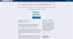 Desktop Screenshot of fairvotesask.blogspot.com