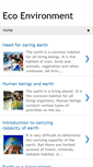 Mobile Screenshot of ecoenvironmentofearth.blogspot.com