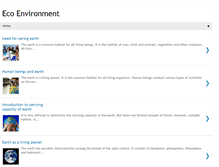Tablet Screenshot of ecoenvironmentofearth.blogspot.com