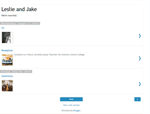 Tablet Screenshot of leslieandjake.blogspot.com