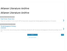 Tablet Screenshot of aklanonlitarchive.blogspot.com