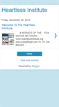 Mobile Screenshot of heartlessinstitute.blogspot.com