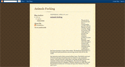 Desktop Screenshot of animalsfucking.blogspot.com