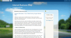 Desktop Screenshot of internet-business-tactics.blogspot.com