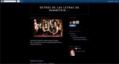 Desktop Screenshot of letrasderammstein.blogspot.com