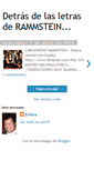 Mobile Screenshot of letrasderammstein.blogspot.com