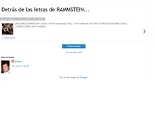 Tablet Screenshot of letrasderammstein.blogspot.com