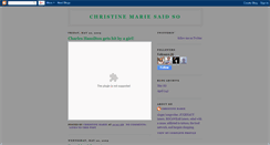 Desktop Screenshot of cmariesaidso.blogspot.com