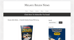 Desktop Screenshot of melayu-boleh-news.blogspot.com