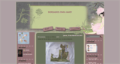 Desktop Screenshot of bordadosparamary.blogspot.com