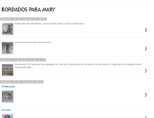 Tablet Screenshot of bordadosparamary.blogspot.com