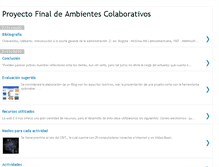 Tablet Screenshot of ambientescolaborativostrabajofinal.blogspot.com