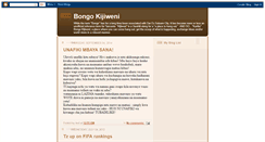 Desktop Screenshot of bongo-kijiweni.blogspot.com