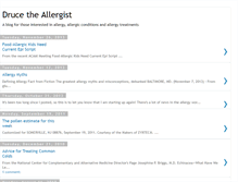 Tablet Screenshot of drucetheallergist.blogspot.com