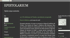 Desktop Screenshot of epistolarum.blogspot.com