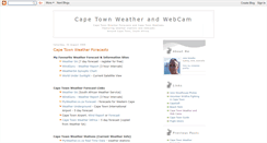 Desktop Screenshot of capetownweather.blogspot.com