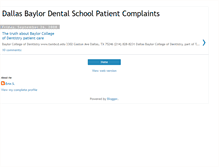 Tablet Screenshot of baylordentalpatients.blogspot.com