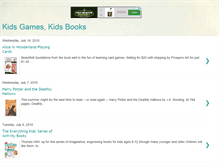 Tablet Screenshot of kidsgameskidsbooks.blogspot.com