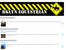 Tablet Screenshot of bklynequestrian.blogspot.com