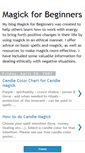 Mobile Screenshot of magick-for-beginners.blogspot.com