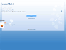Tablet Screenshot of nourishmerd.blogspot.com