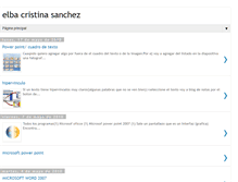 Tablet Screenshot of elbacristinasancheza.blogspot.com